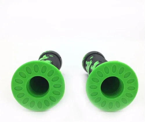 Miniatura 6 de Empuñaduras de manillar de gel de 7/8" 22 mm con diseño de llama verde, compatibles con Kawasaki Suzuki ATV KTV Scooter [B01MYO5DBN]