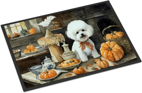 Miniatura 78 de Caroline's Treasures DAC1720MAT Affenpinscher - Tapete de otoño para cocina, con calabazas, 18 x 27 pulgadas, tapete para puerta delantera