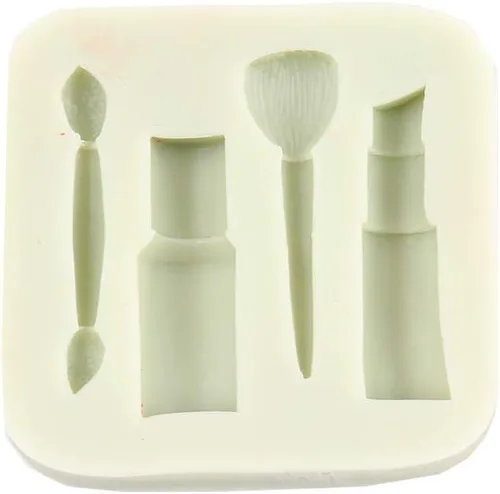 Miniatura 5 de O'Creme Molde de silicona para fondant, cosméticos: paleta de sombras de ojos; Uso para pudín de chocolate, dulces, gelatina, modelado de jabón
