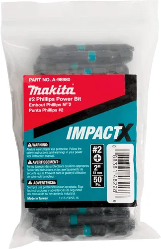Miniatura 7 de Makita A-96643 Impactx 1 Phillips 2″ Power Bit, 2 Pack