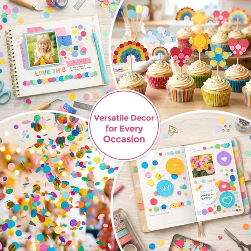 Miniatura 5 de LOVEINUSA 3 perforadoras de agujeros circulares, diferentes tamaños (1+ 5/8 + 3/8 pulgadas) de cortadora de papel para scrapbooking, diseños