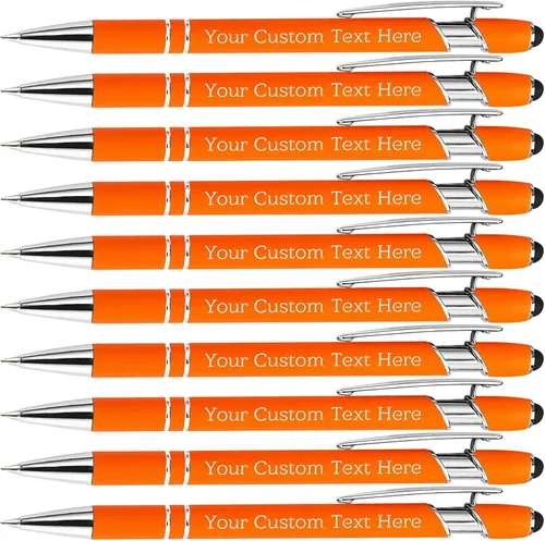 Miniatura 38 de Bolígrafos personalizados personalizados con grabado gratuito a granel con mensaje de nombre, bolígrafos personalizados para negocios, oficina