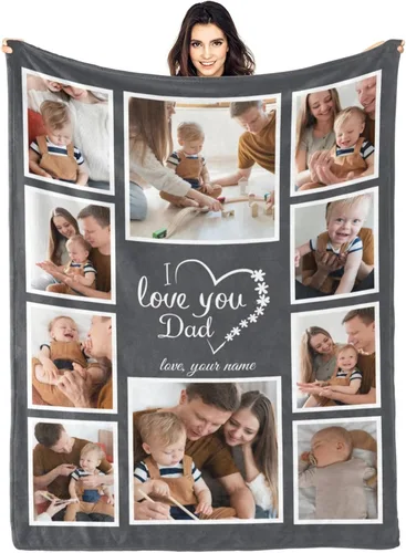 Miniatura 28 de Regalos para hija, mantas personalizadas con fotos, mejor manta para hija, manta personalizada con foto de niños, mantas personalizadas con collage