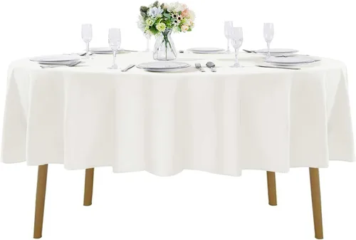Miniatura 133 de Cupuamon - Mantel rectangular de 60 x 84 pulgadas, tela de poliéster lavable para decoración de bodas, fiestas, cenas y banquetes