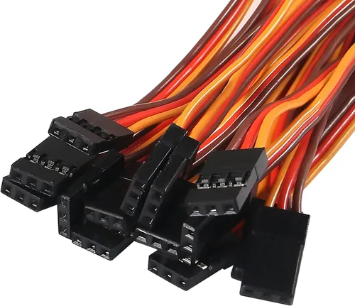 Miniatura 2 de Cable de extensión servo de 5.9 in, cable de extensión servo de 3 pines, cable de cable macho a hembra, cable de cable de servo control remoto RC