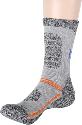 Miniatura 6 de KONY Calcetines de senderismo acolchados para mujer, paquete de 5 calcetines de senderismo que absorben la humedad al aire libre