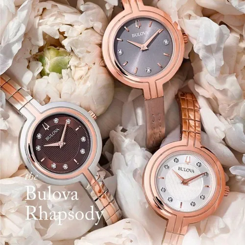 Miniatura 5 de Bulova Ladies Rhapsody Diamond Quartz Bracelet Watch