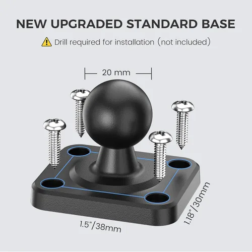 Miniatura 6 de OHLPRO Soporte para Tableta para Camión - Base de Perforación de Servicio Pesado - Soporte para Tableta para Tablero de Automóvil, Soporte para iPad