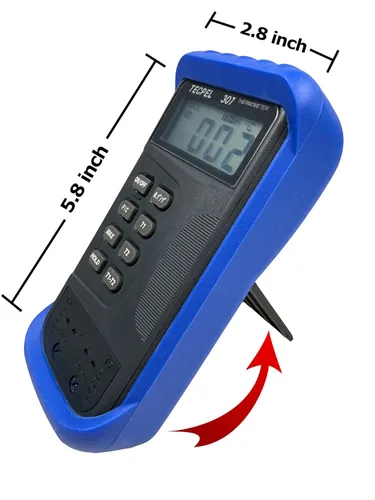 Miniatura 5 de TECPEL Termómetro digital DTM-307 con sonda de sensor de termopar tipo 2 k (TPK-01)