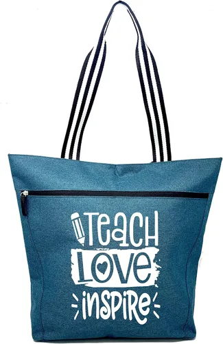 Miniatura 21 de Brooke & Jess Designs Teacher Tote Bag for Work - Teacher Handbag Gifts for Women, Teacher Bag Best Teacher Appreciation Gift