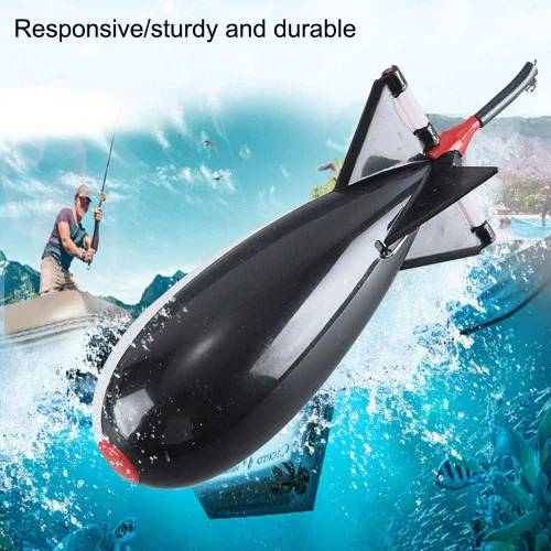 Miniatura 3 de Arinda Pesca Spomb forma de cohete Spod Alimentadores de pesca Float Bait Holder Tackle Tool Accesorios