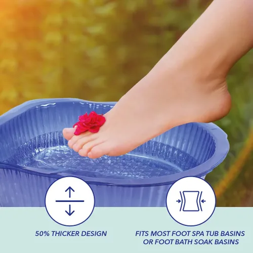 Miniatura 4 de ForPro - ForPro - Forros universales de baño Pedi, 50 % más gruesos, aptos para baño de pies Footsie Plus Foot Bath, forros desechables de pedicura