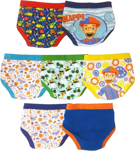 Miniatura 2 de Blippi Ropa interior 100% algodón peinado para niños pequeños, multipaquetes en tallas 23T y 4T