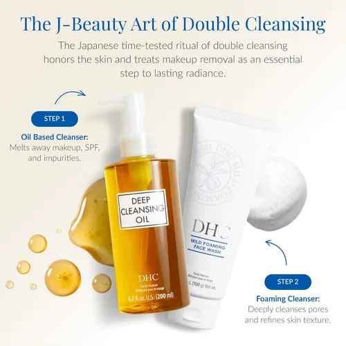 Miniatura 7 de DHC Aceite de Limpieza Profunda y Tamaño de Viaje, Aceite Limpiador Facial, Desmaquillante, Limpia sin Obstruir los Poros, Libre de Residuos, Sin