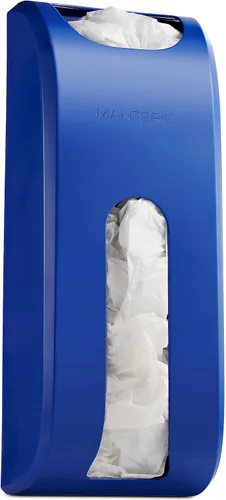 Miniatura 14 de Manterio Dispensador de bolsas de comestibles para montaje en pared, diseño que ahorra espacio, fácil de instalar, a prueba de manchas, resistente a