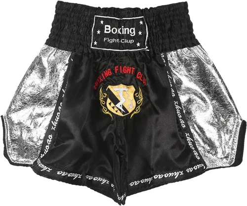 Miniatura 5 de Pantalones cortos de boxeo Muay Thai para hombre, pantalones cortos de kickboxing, artes marciales, entrenamiento, gimnasio, entrenamiento
