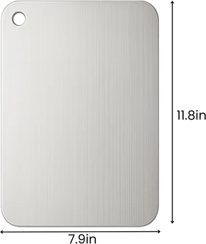 Miniatura 7 de Tabla de cortar de titanio, tablas de cortar de titanio 100% puro para cocina – antiadherente, de grado alimenticio, higiene y durabilidad