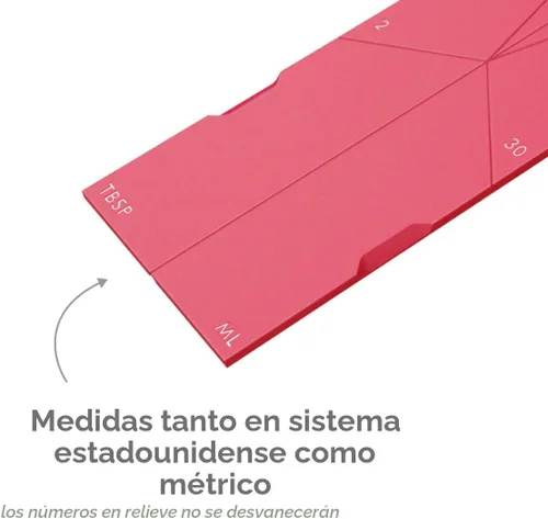 Miniatura 7 de POLÍGONOS - Cucharas medidoras plegables planas originales 3 en 1 2 cucharas se pliegan en 6 tamaños Magnéticas Tecnología DuraBend que dura
