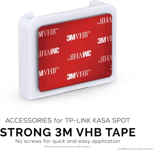 Miniatura 3 de Soporte de pared de esquina para cámara Kasa Spot KC100, KC105, EC60 (paquete de 2) - Soporte adhesivo, soporte sin complicaciones, cinta VHB 3M