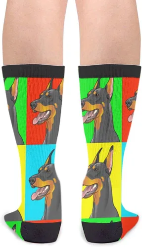 Miniatura 2 de YISHOW Calcetines unisex novedosos y divertidos, para regalo, Blanco