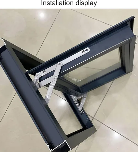 Miniatura 7 de Bisagras de ventana de acero inoxidable – Bisagras abatibles, permanencia de fricción, 0.118 pulgadas de grosor, ranura de 0.866 in, SUS304, 14 1 par