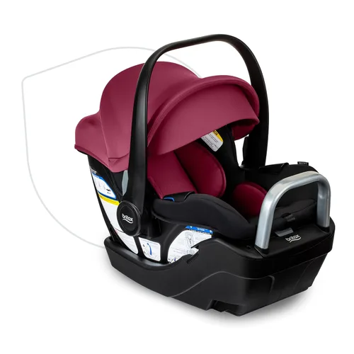 Miniatura 19 de Britax Willow SC Asiento de Carro Infantil, Asiento de Carro Mirando hacia Atrás con Base Alpine, Tecnología ClickTight, Sistema RightSize, Pindot