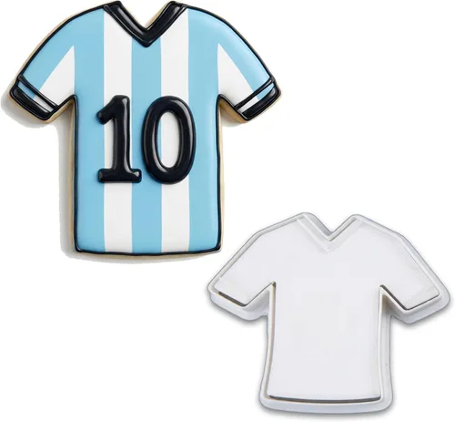 Miniatura 14 de Mostop Cortador de galletas deportivo con sellos, juego de 3 piezas de cortador de galletas de fútbol, fútbol, casco, juego de fútbol, herramientas