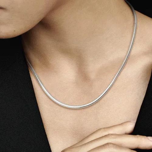 Miniatura 8 de PANDORA Jewelry Moments - Collar de plata de ley con cadena de serpiente, Metal