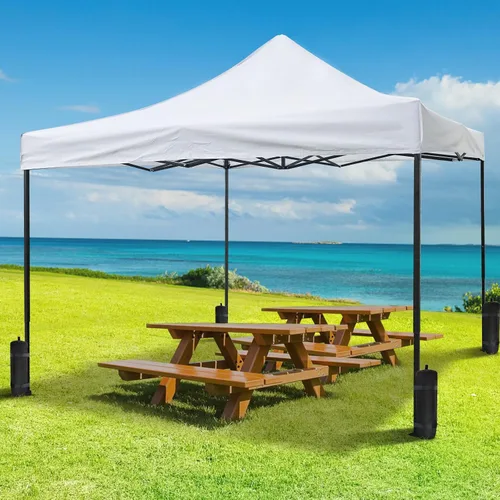 Miniatura 8 de Meet Perfect Tienda de campaña portátil para exteriores, toldo desplegable instantáneo de 10 x 10 pies para festivales, portón trasero, eventos