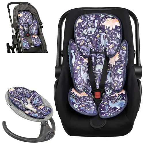 Miniatura 13 de Pea Pod - Soporte para la cabeza del asiento de coche para bebé recién nacido, 2 en 1 Soporte para la cabeza del asiento de coche para bebés