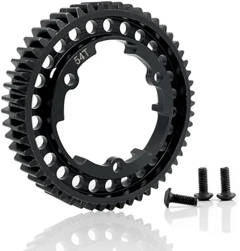 Miniatura 4 de Acero 54T Engranaje recto 6449 para TRAXS 1/5 X-maX 6S 8S 1/7 XO-1 1/10 E-Revo 2.0 VXL MAXX RC Actualizaciones de piezas - (Color: Negro)