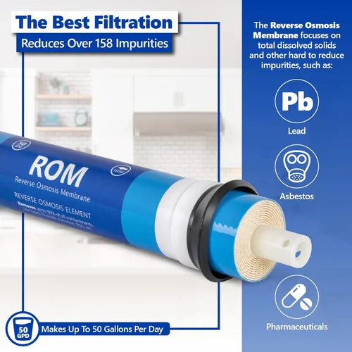 Miniatura 7 de Express Water Filtración de ósmosis inversa RO5DX Sistema de ósmosis inversa de 5 etapas certificado NSF y sistema de ósmosis inversa de 3 años