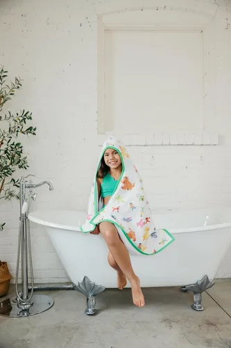 Miniatura 46 de Copper Pearl Toallas de baño con capucha, toallas de baño con capucha, bolsillos y diseños geniales, ideales para regalar y hacer que la hora