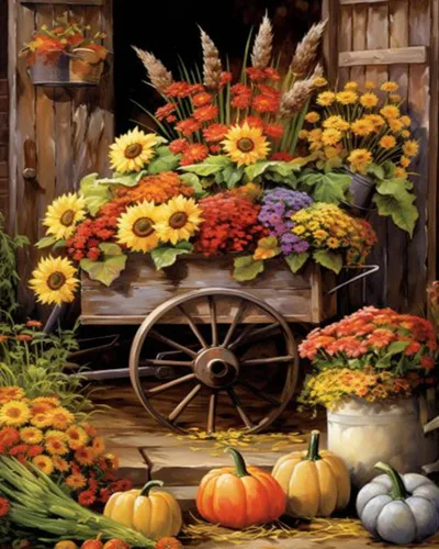 Miniatura 19 de Pintura de frutas por números para adultos, pintura al óleo digital de uva, sandía, naranja, melocotón, ciruela, lienzo, pintura acrílica, divertida