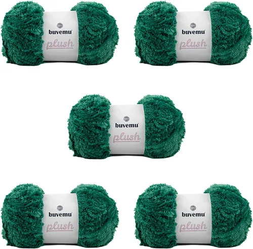 Miniatura 65 de Hilo de Pelo Sintético Super Suave y Grueso, Súper Suave y Esponjoso para Tejer, Crochet y Manualidades, 100 Gramos (3.53 Onzas) 109 Yardas