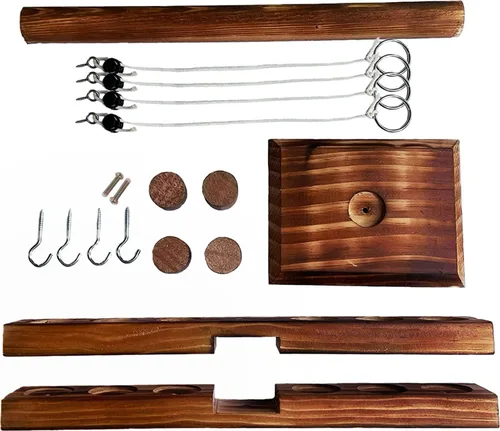 Miniatura 4 de Juego de lanzamiento de anillos para lanzar anillos, juego de lanzamiento de gancho de madera, juego interactivo para exteriores
