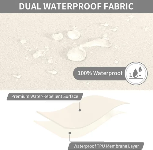 Miniatura 2 de Easy-Going - Funda 100% impermeable para sofá reclinable, fundas de sofá elásticas para sofás reclinables, funda de sofá seccional extra grande