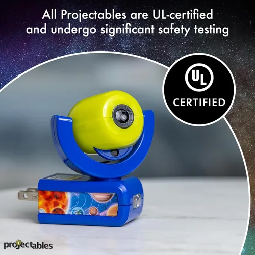 Miniatura 6 de Projectables Luz nocturna enchufable LED de seis imágenes, detección de luz, encendido/apagado automático, proyecta sistema solar, tierra, luna