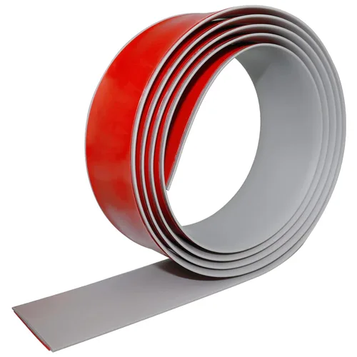 Tira de transición de suelo autoadhesiva, tiras laminadas de vinilo de 3 pulgadas de ancho, divisores planos de transición (3.0 in, 3.3 pies, gris)