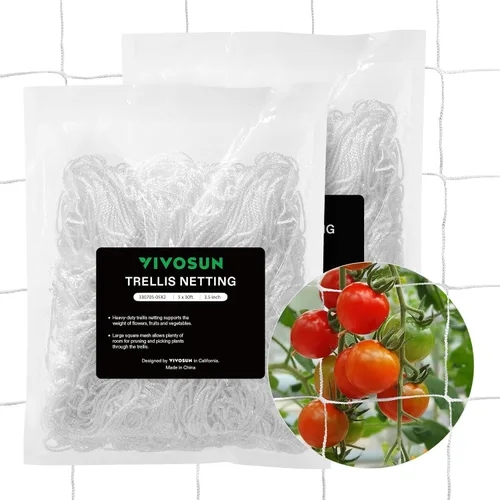 Miniatura 10 de VIVOSUN Malla enrejada de poliéster resistente para plantas, 5 x 15 pies, 1 paquete