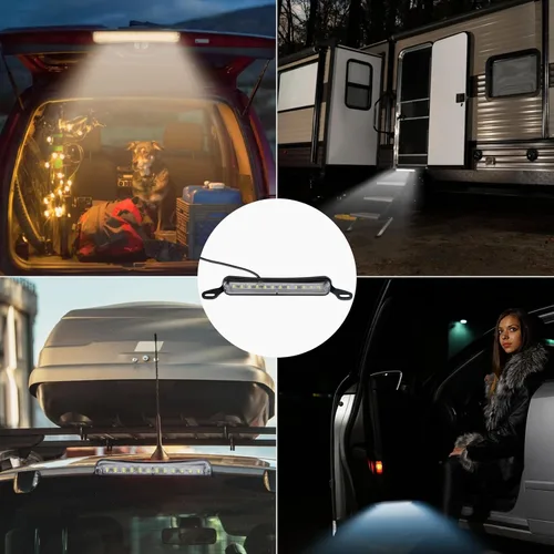 Miniatura 8 de Luces LED de matrícula de 12 V CC, luz universal de matrícula, conjunto de lámpara de matrícula impermeable, luz LED de placa de repuesto