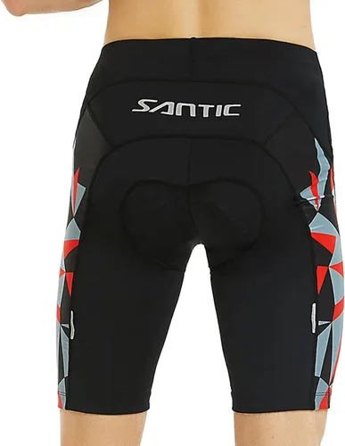 Miniatura 85 de Santic Pantalones cortos de ciclismo para hombre, pantalones acolchados para ciclismo, ropa de ciclismo