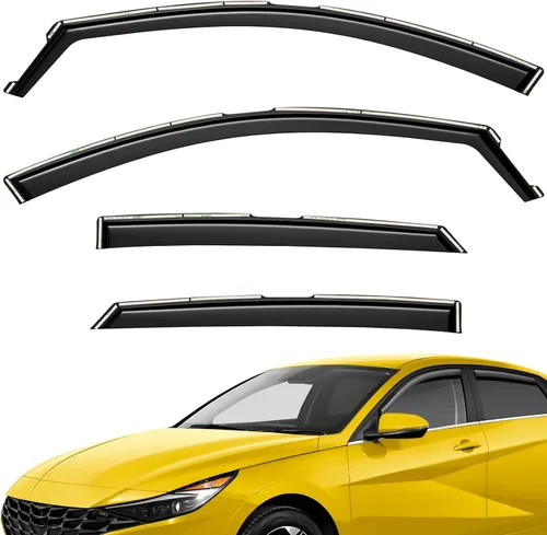 Miniatura 11 de Deflectores de ventana extra duraderos en el canal, protectores de lluvia aptos para Lexus GX 2010-2023, viseras solares, ventilación de viento