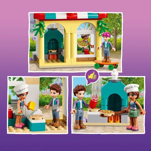 Miniatura 5 de LEGO Friends Heartlake City Pizzeria 41705 - Juego de restaurante, regalo creativo para nietos, juguetes para niños de 5 años con mini-muñecas