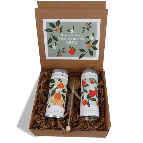 Miniatura 10 de Noveltea Cesta de regalo de té literario de La Tea Dah, 5 tés gourmet, agitador de miel y diario, regalos para escritores y lectores, juego
