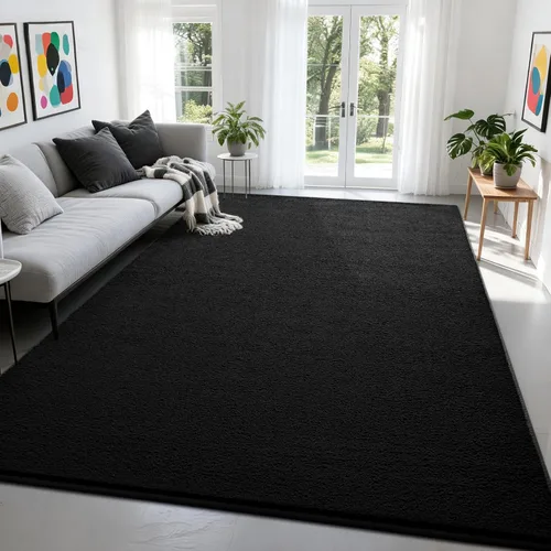 Miniatura 27 de Nuttumico - Alfombras grandes y modernas para dormitorio, sala de estar, alfombra gris de 5 x 7 pies, alfombra de interior de espuma viscoelástica