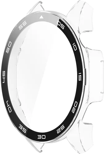 Miniatura 6 de FitTurn Funda rígida de policarbonato con protector de pantalla de vidrio templado a escala integrada compatible con Huawei Watch GT4
