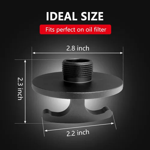 Miniatura 5 de Herramienta de tapón de filtro de aceite, herramienta de extracción de tapa de filtro de aceite de aleación de aluminio para Dodge Ram 2500, 3500