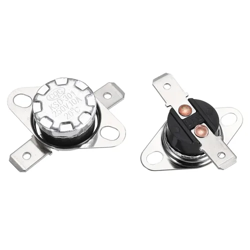 Miniatura 5 de uxcell KSD301 Termostato 32.0 °F/32 ° F 10 A Normalmente Cerrado N.C Ajuste Snap Disc Interruptor de temperatura para microondas, horno, cafeteras 2