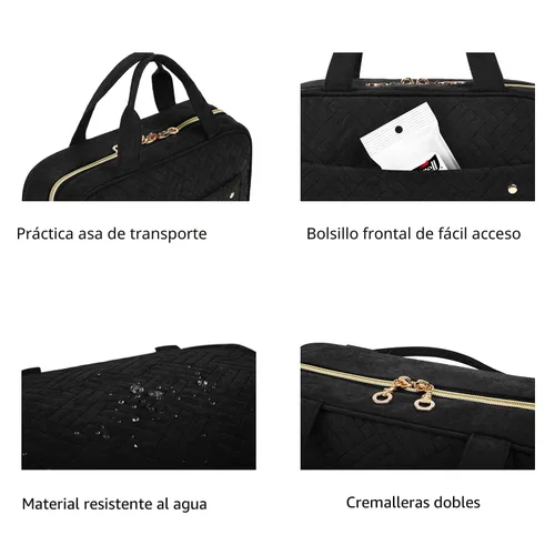Miniatura 5 de Bolsa de viaje con gancho para colgar, resistente al agua, organizador de cosméticos, bolsa de viaje para accesorios, champú, contenedor